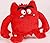 Mini peluche Monstre Rouge