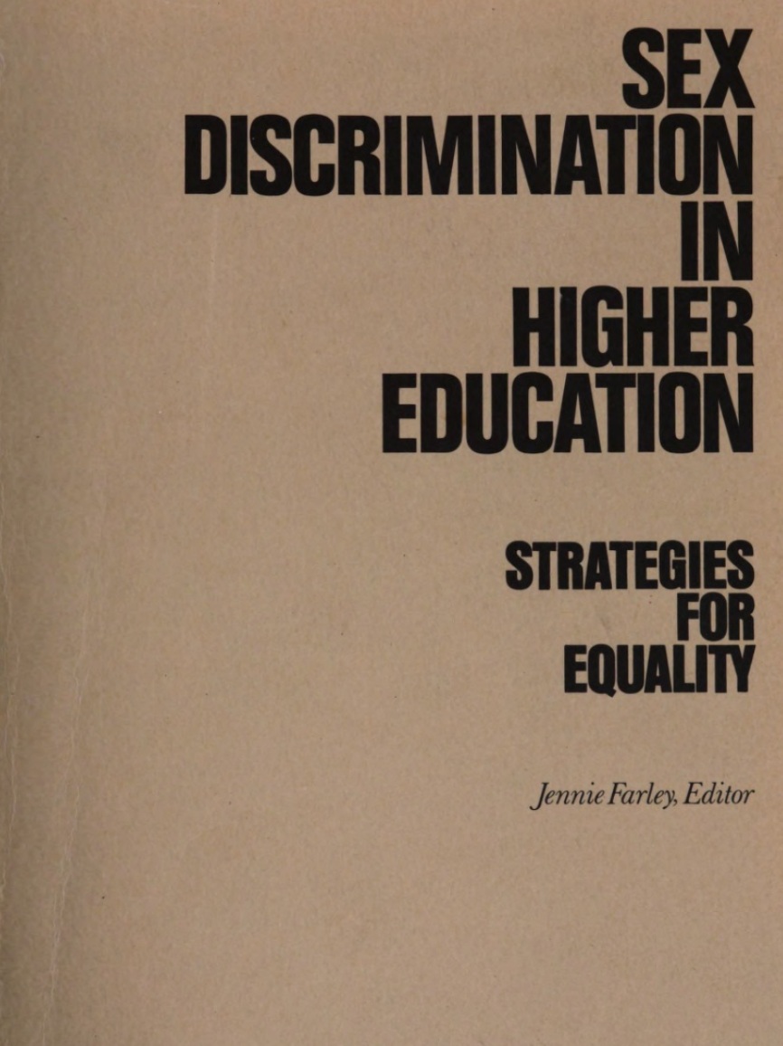 Sex Discrimination in Higher Education: Strategies for Equality