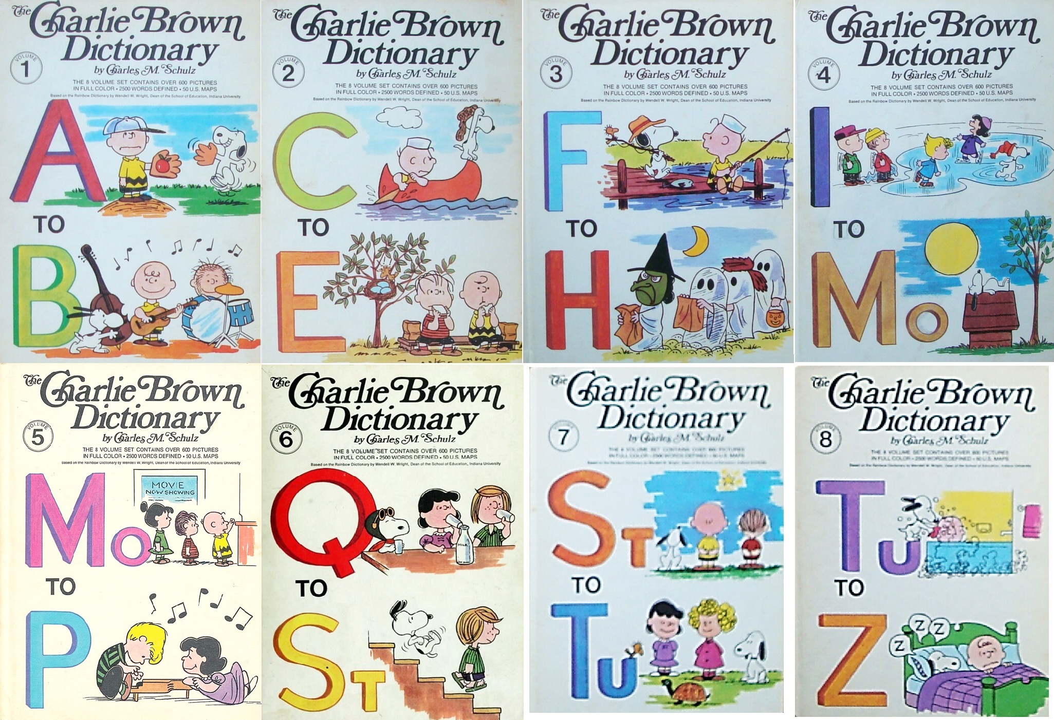 The Charlie Brown Dictionary, 8-Volume Set (Hardcover)