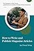 How to Write and Publish Ma...