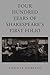 Four Hundred Years of Shakespeare's First Folio by Thomas Hubeart