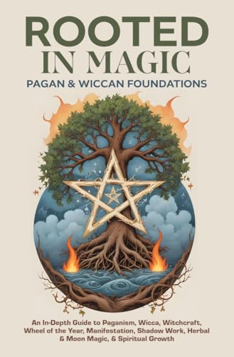 Rooted in Magic | Pagan & Wiccan Foundations: Beginner’s Guide to the Real-Life Daily Practice of Witchcraft, Wicca, Paganism, Rituals, Spells, Moon ... Sabbats, & Manifestation (Spiritual Books)