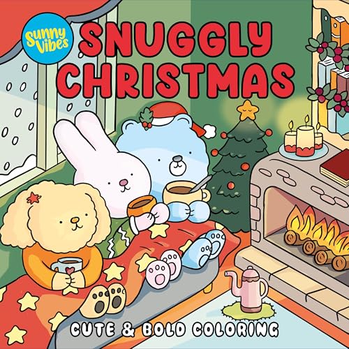 Snuggly Christmas: Cute Coloring Book for Adults and Kids (Vibes)