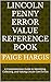 Lincoln Penny Error Value Reference book by Paige Hargis