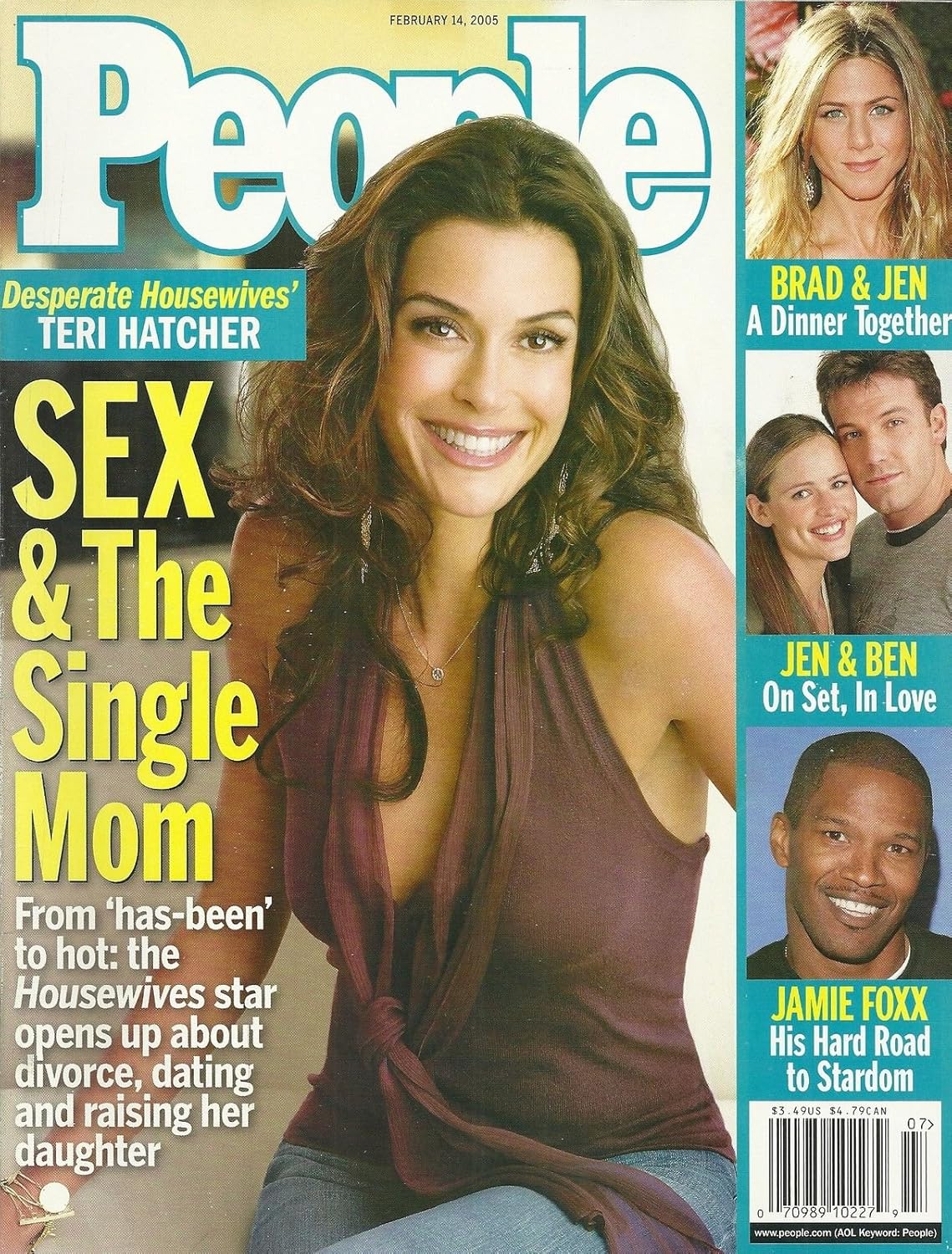 People Magazine February 14, 2005 - Teri Hatcher (Desperate Housewives), Jamie Foxx, Jennifer Aniston, Paul McCartney