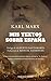 Mis textos sobre España: To...