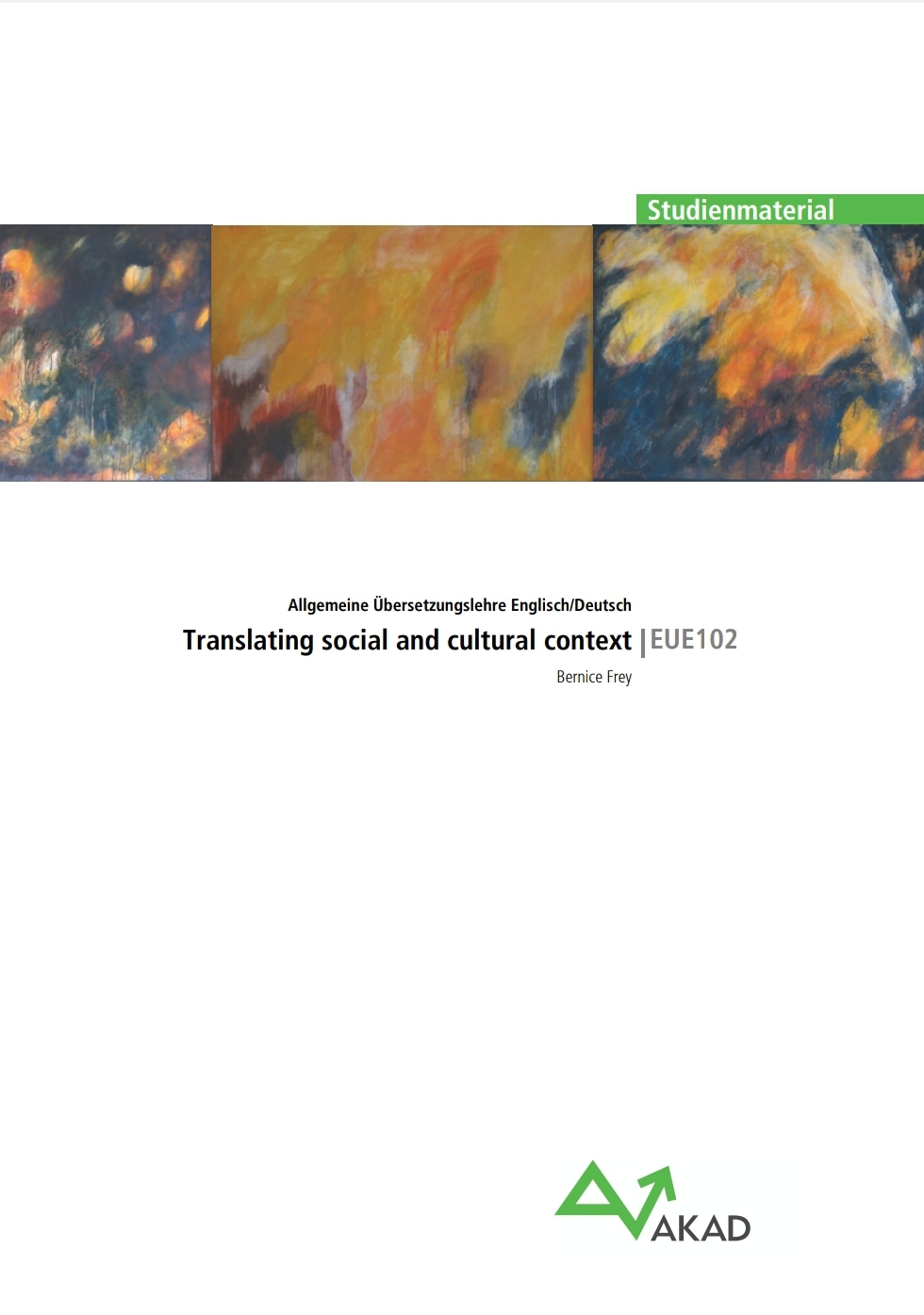 EUE102: Translating social and cultural context (EUE01: Allgemeine Übersetzungslehre Englisch/Deutsch, #4)