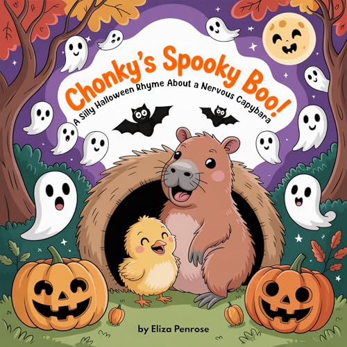 Chonky’s Spooky Boo!: A Funny Rhyming Halloween Animal Book for Kids Ages 4–7 Featuring a Nervous Capybara (Capy Laughs)