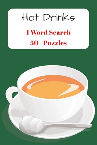 1 Word Search Hot Drinks: Steamy Hot Drinks Word Search| Fun & Engaging| Informative| 6x9 inches| 50+ Searches| For All Ages| Gift For All Occassions (Paperback)