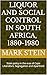 Liquor and Social Control i...