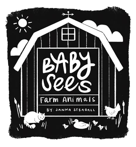 Baby Sees Farm Animals: A High-Contrast Board Book for Babies (Board Book)