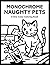 Monochrome Naughty Pets Coloring Book by Haley Fiege