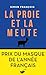 La proie et la meute - Prix du Masque de l'année français