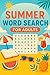 Summer Word Search For Adul...