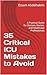 35 Critical ICU Mistakes to Avoid by Essam Abdelhakim