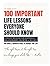 100 Important Life Lessons ...