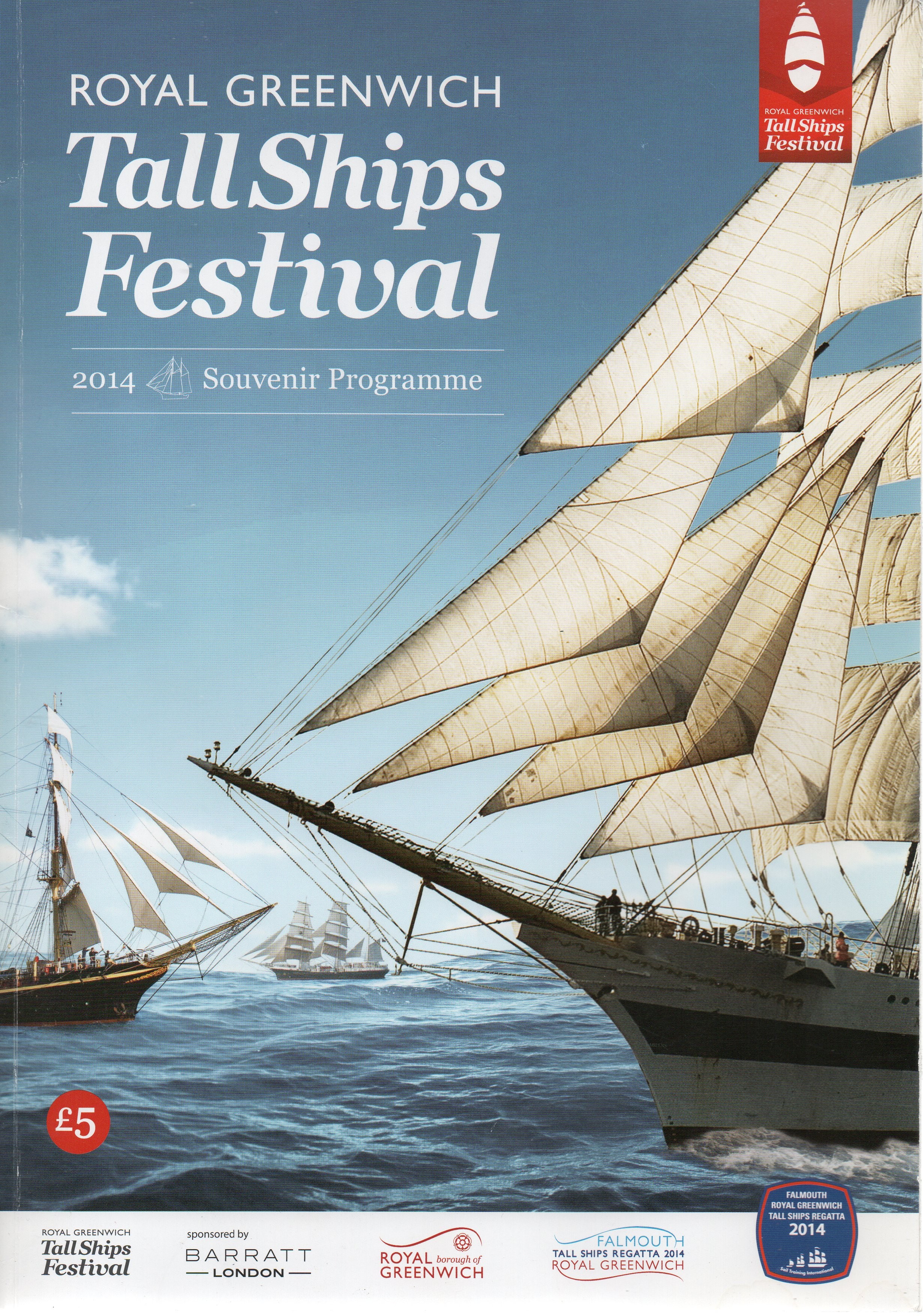 Royal Greenwich Tall Ships Festival 2014 Souvenir Programme