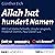 Allah hat hundert Namen