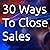 30 Ways to Close Sales by Paramendra Bhagat