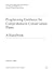 Preplanning Guidance for Co...