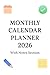 Monthly Calendar Planner 20...