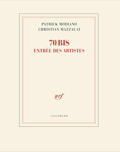 70 bis, entrée des artistes (Paperback)