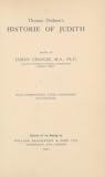 Thomas Hudson's Historie of Judith (The Scottish Text Society: Third Series, Volume 14)