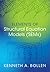Elements of Structural Equation Models by Kenneth A. Bollen