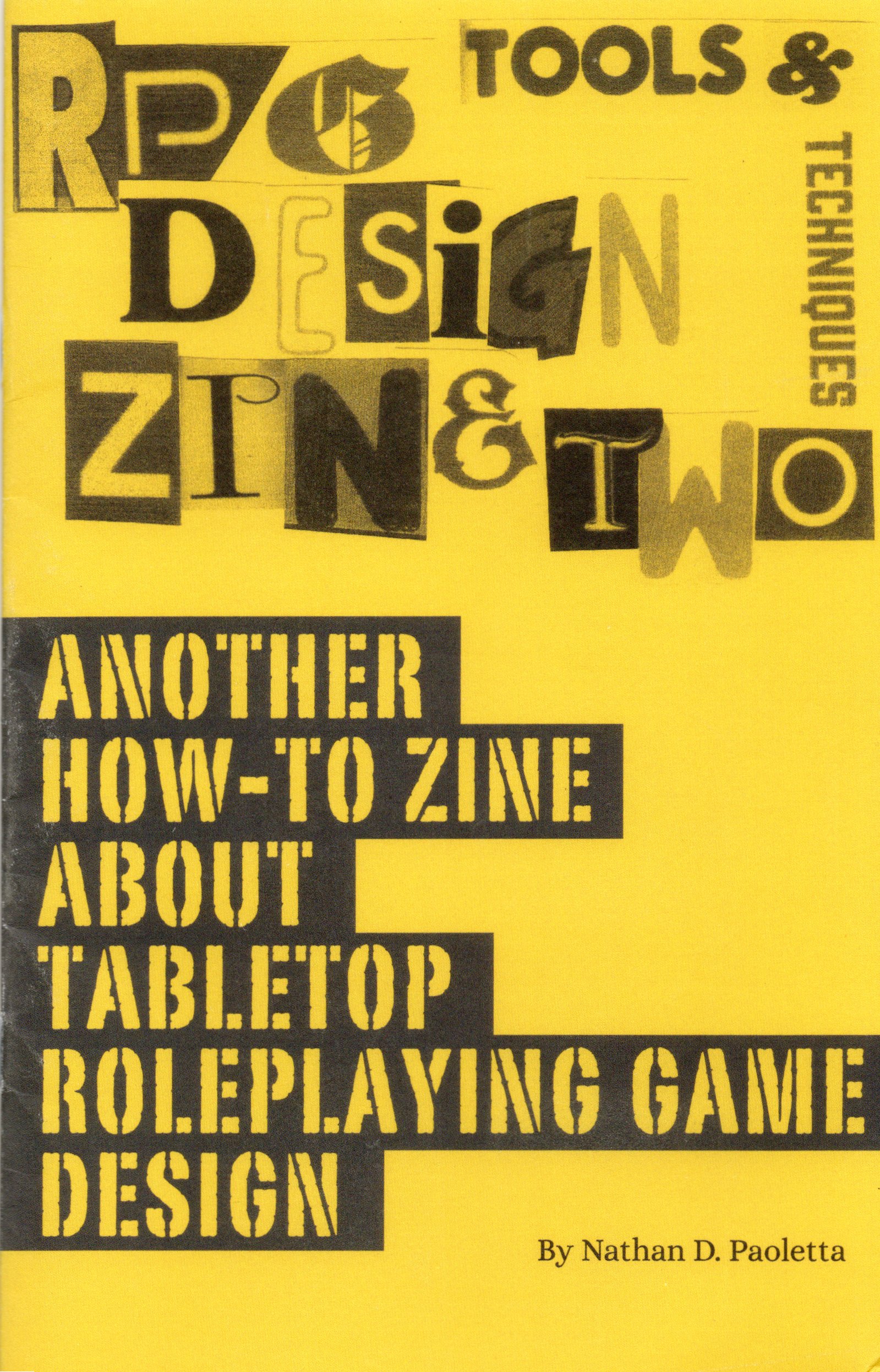 RPG Design Zine Two: Tools & Techniques