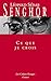 Ce que je crois
