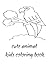 cute Animal kids coloring b...