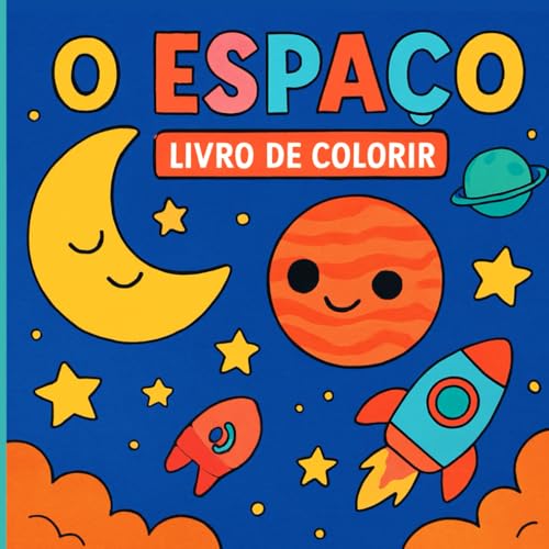 O Espaço: Livro de Colorir Infantil (Portuguese Edition)