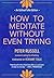 How to Meditate Without Even Trying (Eckhart Tolle Editions)