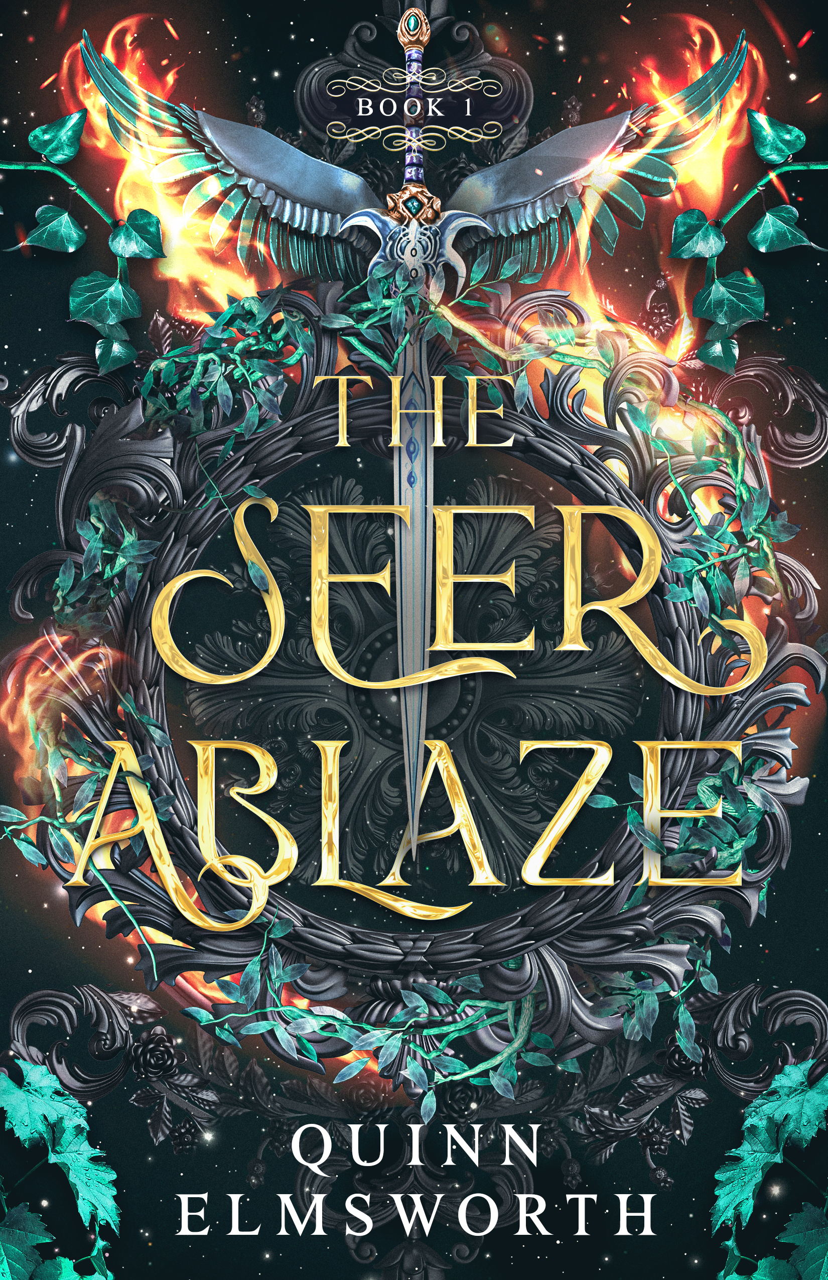 The Seer Ablaze (The Viridian Curse, #1)