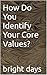 How Do You Identify Your Core Values? by Bright Days