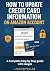 How to update credit card i...