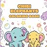 Chibi Elephants Coloring Book
