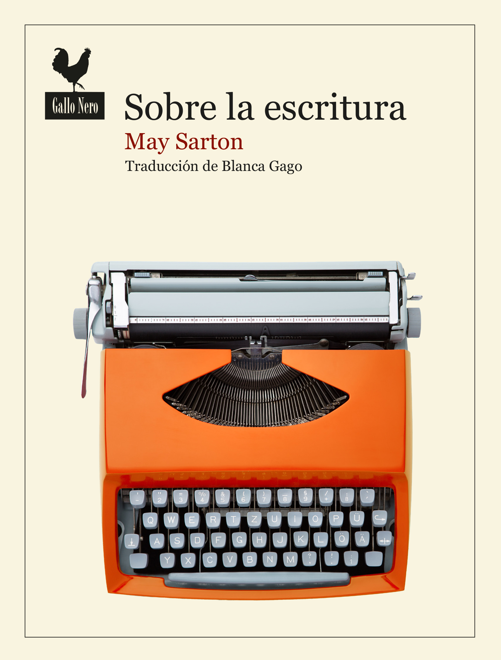 Portada de Sobre la escritura, de May Sarton