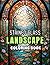 Landscapes Stained glass Coloring book by Lily Anne