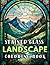 Landscapes Stained glass Coloring book by Lily Anne
