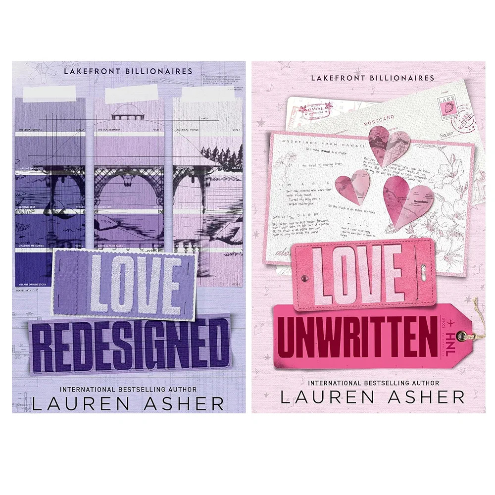 Lakefront Billionaires Series – 2 Book Collection Set: Love Redesigned & Love Unwritten – Heartfelt Small-Town Billionaire Romance by Lauren Asher