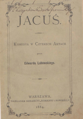 Jacuś. Komedya w czterech aktach (Paperback)