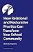 How Relational and Restorative Practice Can Transform Your School Community
