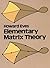 Elementary Matrix Theory (Dover Books on Mathematics)