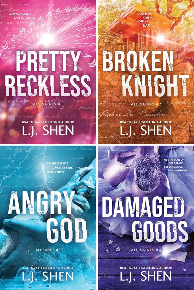 All Saints High Series 4 Books Set. Pretty Reckless, Broken Knight, Angry God, Damaged Goods (Paperback)