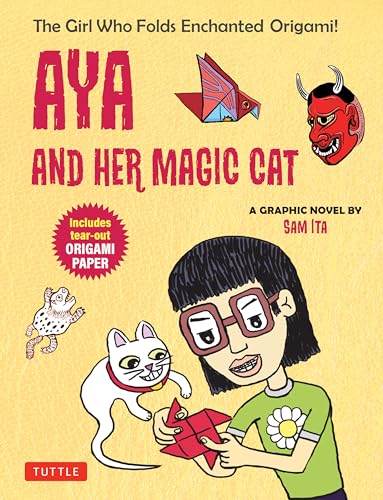 Aya and Her Magic Cat: A Graphic Novel: The Girl Who Folds Enchanted Origami! (Paperback)