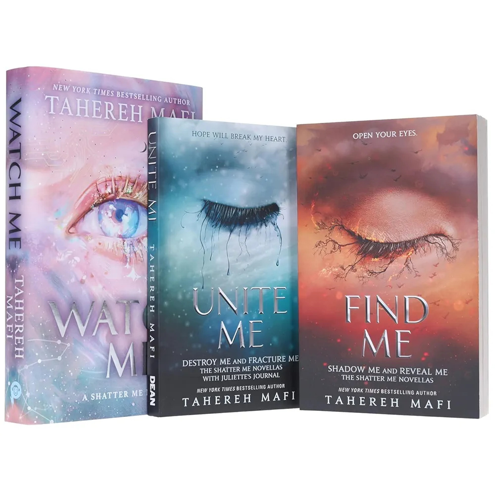 Shatter Me Series by Tahereh Mafi 3 Books Collection Set (Watch Me, Unite Me & Find Me)