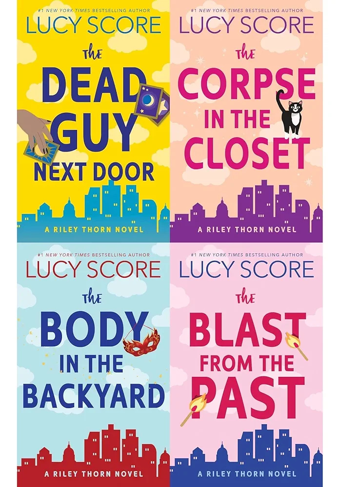 Riley Thorn Series 4 Book Collection Set: The Dead Guy Next Door / The Corpse in the Closet / The Blast from the Past / The Body in the Backyard