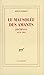 Le Mausolée des amants: Journal, 1976-1991