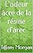 L'odeur âcre de la résine d...